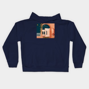 Night Rooftop Kids Hoodie